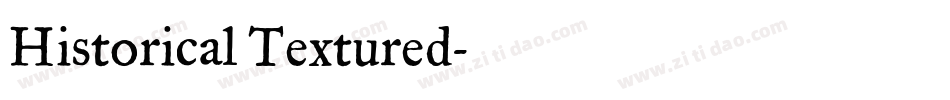 Historical Textured字体转换